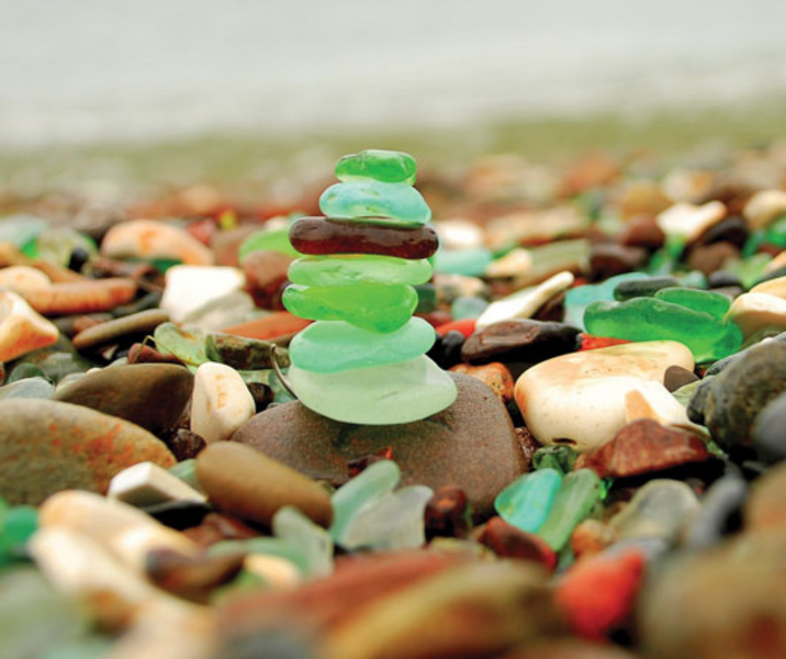 How is sea glass made?