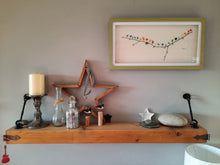 Load image into Gallery viewer, Panoramic Rainbow Birds - Sea Glass Art