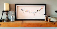Load image into Gallery viewer, Panoramic Rainbow Birds - Sea Glass Art