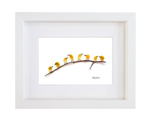 Yellow Birds on Branch