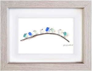 Sea Spray Birds on Branch
