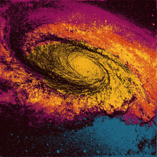 Load image into Gallery viewer, Warhol Style Milky Way Galaxy Poster, Pop Art Space Print, Colourful Cosmic Wall Art