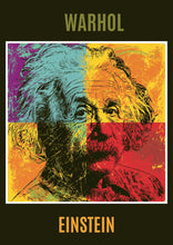 Load image into Gallery viewer, Einstein Warhol Style Pop Art Poster, Colourful Physicist Print, Science Wall Decor