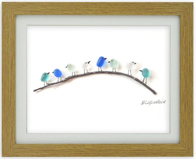 Sea Spray Birds on Branch