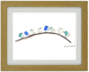 Sea Spray Birds on Branch