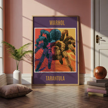 Load image into Gallery viewer, Tarantula Pop Art Poster, Warhol Style Spider Print, Bold Colourful Arachnid Wall Decor