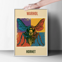 Load image into Gallery viewer, Warhol Hornet Pop Art Poster, Colourful Insect Print, Retro Bold Home Decor