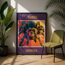 Load image into Gallery viewer, Tarantula Pop Art Poster, Warhol Style Spider Print, Bold Colourful Arachnid Wall Decor