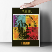 Load image into Gallery viewer, Einstein Warhol Style Pop Art Poster, Colourful Physicist Print, Science Wall Decor