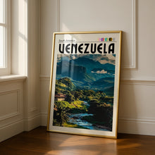 Load image into Gallery viewer, Venezuela Landscape Poster, South America Mountain Print, Tropical Nature Art