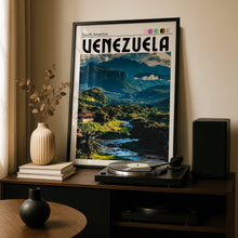 Load image into Gallery viewer, Venezuela Landscape Poster, South America Mountain Print, Tropical Nature Art