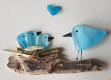 Load image into Gallery viewer, Four Nesting Birds (Blue)